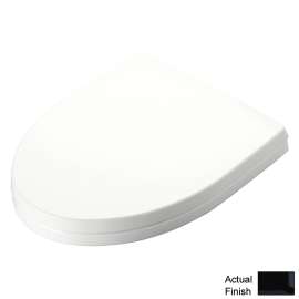 Soiree SS214#51 Elongated Closed-Front Toilet Seat and Lid with Technology in Ebony