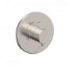 Round Thermostatic Mixing Valve Shower Trim in Brushed Nickel