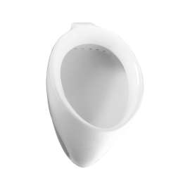 Commercial Wall-Mounted Urinal Fixture With Rear Spud