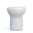 Toto(R) Drake(R) Round Tornado Flush(R) Toilet Bowl With Cefiontect(R), Cotton White - C775CEFG#01