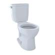 Toto(R) Entrada(Tm) Two-Piece Round 1.28 Gpf Universal Height Toilet, Cotton White - CST243EF#01