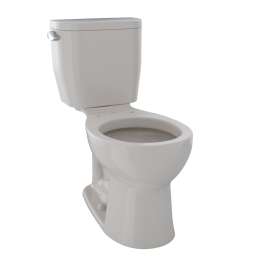 Toto(R) Entrada(Tm) Two-Piece Round 1.28 Gpf Universal Height Toilet, Sedona Beige - CST243EF#12