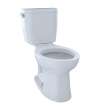 Toto(R) Entrada(Tm) Two-Piece Elongated 1.28 Gpf Universal Height Toilet, Cotton White - CST244EF#01