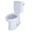 Toto(R) Entrada(Tm) Two-Piece Elongated 1.28 Gpf Universal Height Toilet With Right-Hand Trip Lever, Cotton White - CST244EFR#01