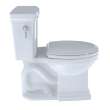 Toto(R) Promenade(R) Ii Two-Piece Elongated 1.28 Gpf Universal Height Toilet With Cefiontect, Cotton White - CST404CEFG#01