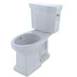 Toto(R) Promenade(R) Ii Two-Piece Elongated 1.28 Gpf Universal Height Toilet With Cefiontect And Right-Hand Trip Lever, Cotton White - CST404CEFRG#01
