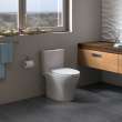 Toto Aquia Iv Two-Piece Elongated Dual Flush 1.28 And 0.9 Gpf Skirted Toilet With Cefiontect, Cotton White - CST446CEMGN#01