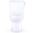 Toto(R) Glaston(Tm) Two-Piece Elongated 1.28 Gpf Universal Height Toilet With Right-Hand Trip Lever And Cefiontect(R), Cotton White - CST472CEFRG#01