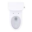 Toto(R) Glaston(Tm) 1G(R) Two-Piece Elongated 1.0 Gpf Universal Height Toilet With Right-Hand Trip Lever And Cefiontect(R), Cotton White - CST472CUFRG#01
