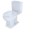 Toto(R) Connelly(R) Two-Piece Elongated Dual-Max(R), Dual Flush 1.28 And 0.9 Gpf Universal Height Toilet With Cefiontect, Cotton White - CST494CEMFG#01