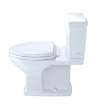 Toto(R) Connelly(R) Two-Piece Elongated Dual-Max(R), Dual Flush 1.28 And 0.9 Gpf Universal Height Toilet With Cefiontect, Cotton White - CST494CEMFG#01