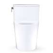 Toto(R) Aurora(Tm) One-Piece Elongated 1.28 Gpf Washlet(R)+ And Auto Flush Ready Universal Height Toilet With Cefiontect(R), Cotton White - CST686CEFGAT40#01