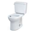Toto(R) Drake(R) Two-Piece Round 1.28 Gpf Universal Height Tornado Flush(R) Toilet With Cefiontect(R), Cotton White - CST775CEFG#01