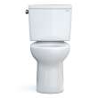 Toto(R) Drake(R) Two-Piece Round 1.28 Gpf Universal Height Tornado Flush(R) Toilet With Cefiontect(R), Cotton White - CST775CEFG#01