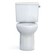 Toto(R) Drake(R) Two-Piece Round 1.28 Gpf Universal Height Tornado Flush(R) Toilet With Cefiontect(R), Cotton White - CST775CEFRG#01