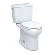 Toto(R) Drake(R) Two-Piece Round 1.6 Gpf Universal Height Tornado Flush(R) Toilet With Cefiontect(R), Cotton White - CST775CSFG#01
