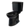 Toto(R) Drake(R) Two-Piece Elongated 1.28 Gpf Universal Height Tornado Flush(R) Toilet, Ebony - CST776CEF#51