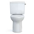 Toto(R) Drake(R) Two-Piece Elongated 1.28 Gpf Universal Height Tornado Flush(R) Toilet With Cefiontect(R) And Right-Hand Trip Lever, Cotton White - CST776CEFRG#01