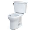 Toto(R) Drake(R) Transitional Two-Piece Round 1.28 Gpf Universal Height Tornado Flush(R) Toilet With Cefiontect(R), Cotton White - CST785CEFG#01