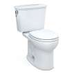 Toto(R) Drake(R) Transitional Two-Piece Round 1.28 Gpf Universal Height Tornado Flush(R) Toilet With Cefiontect(R), Cotton White - CST785CEFG#01
