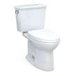 Toto(R) Drake(R) Transitional Two-Piece Elongated 1.28 Gpf Universal Height Tornado Flush(R) Toilet With 10 Inch Rough-In And Cefiontect(R), Cotton White - CST786CEFG.10#01
