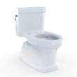Toto(R) Eco Guinevere(R) Washlet+ Ready Elongated 1.28 Gpf Universal Height Skirted Toilet With Cefiontect(R), Cotton White - CST974CEFGAT40#01
