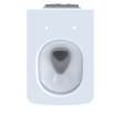 Toto(R) Sp Wall-Hung Contemporary Square-Shape Dual Flush 1.28 And 0.9 Gpf Toilet With Cefiontect(R)- CT449CFG#01