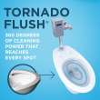 Toto(R) Tornado Flush(R) Commercial Flushometer Floor-Mounted Toilet, Elongated, Cotton White - CT725CU#01