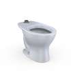 Toto(R) Tornado Flush(R) Commercial Flushometer Floor-Mounted Universal Height Toilet With Cefiontect, Elongated, Cotton White - CT725CUFG#01