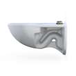 Toto(R) Tornado Flush(R) Commercial Flushometer Wall-Mounted Toilet With Cefiontect, Elongated, Cotton White - CT728CUG#01