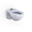 Toto(R) Tornado Flush(R) Commercial Flushometer Wall-Mounted Toilet With Cefiontect, Elongated, Cotton White - CT728CUG#01