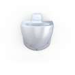 Toto(R) Tornado Flush(R) Commercial Flushometer Wall-Mounted Toilet With Cefiontect, Elongated, Cotton White - CT728CUVG#01