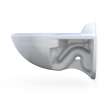 Toto(R) Tornado Flush(R) Commercial Flushometer Wall-Mounted Toilet With Cefiontect, Elongated, Cotton White - CT728CUVG#01
