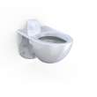 Toto(R) Tornado Flush(R) Commercial Flushometer Wall-Mounted Toilet With Cefiontect, Elongated, Cotton White - CT728CUVG#01