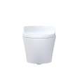 Toto(R) Washlet(R)+ Ap Wall-Hung Elongated Toilet With S7A Contemporary Bidet Seat And Duofit(R) In-Wall 0.9 And 1.28 Gpf Auto Dual-Flush Tank System, Matte Silver - CWT4264736CMFGA#MS