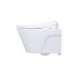 Toto(R) Washlet(R)+ Ap Wall-Hung Elongated Toilet With S7A Contemporary Bidet Seat And Duofit(R) In-Wall 0.9 And 1.28 Gpf Auto Dual-Flush Tank System, Matte Silver - CWT4264736CMFGA#MS