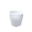 Toto(R) Washlet(R)+ Ep Wall-Hung Elongated Toilet With S7 Contemporary Bidet Seat And Duofit(R) In-Wall 0.9 And 1.28 Gpf Dual-Flush Tank System, Matte Silver - CWT4284726CMFG#MS