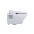 Toto(R) Washlet(R)+ Ep Wall-Hung Elongated Toilet With S7A Contemporary Bidet Seat And Duofit(R) In-Wall 0.9 And 1.28 Gpf Auto Dual-Flush Tank System, Matte Silver - CWT4284736CMFGA#MS