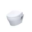 Toto(R) Washlet(R)+ Ep Wall-Hung Elongated Toilet With S7A Contemporary Bidet Seat And Duofit(R) In-Wall 0.9 And 1.28 Gpf Auto Dual-Flush Tank System, Matte Silver - CWT4284736CMFGA#MS