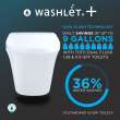 Toto(R) Washlet(R)+ Rp Wall-Hung D-Shape Toilet With Rx Bidet Seat And Duofit(R) In-Wall 1.28 And 0.9 Gpf Auto Dual-Flush Tank System, Matte Silver - CWT4474047CMFGA#MS