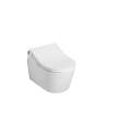 Toto(R) Washlet(R)+ Rp Wall-Hung D-Shape Toilet With Rx Bidet Seat And Duofit(R) In-Wall 1.28 And 0.9 Gpf Auto Dual-Flush Tank System, Matte Silver - CWT4474047CMFGA#MS