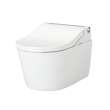 Toto(R) Washlet(R)+ Rp Wall-Hung D-Shape Toilet With Rw Bidet Seat And Duofit(R) In-Wall 1.28 And 0.9 Gpf Auto Dual-Flush Tank System, Matte Black - CWT4474547CMFGA#MBL