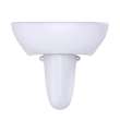 Toto(R) Supreme(R) Oval Wall-Mount Bathroom Sink With Cefiontect And Shroud For 8 Inch Center Faucets, Cotton White - LHT241.8G#01