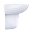 Toto(R) Supreme(R) Oval Wall-Mount Bathroom Sink With Cefiontect(Tm) And Shroud For Single Hole Faucets, Cotton White - LHT241G#01