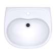 Toto(R) Supreme(R) Oval Wall-Mount Bathroom Sink With Cefiontect(Tm) And Shroud For Single Hole Faucets, Cotton White - LHT241G#01