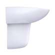 Toto(R) Prominence(R) Oval Wall-Mount Bathroom Sink With Cefiontect(Tm) And Shroud For Single Hole Faucets, Cotton White - LHT242G#01
