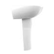 Toto(R) Supreme(R) Oval Basin Pedestal Bathroom Sink With Cefiontect For 4 Inch Center Faucets, Cotton White - LPT241.4G#01