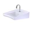Toto(R) Commercial Wall-Mount Bathroom Sink For Single Hole Faucets, Cotton White - LT308#01