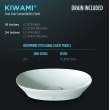 Toto(R) Kiwami(R) Oval 24 Inch Vessel Bathroom Sink With Cefiontect(R), Cotton White - LT474G#01