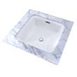 Toto(R) Connelly(Tm) Square Undermount Bathroom Sink With Cefiontect(Tm)